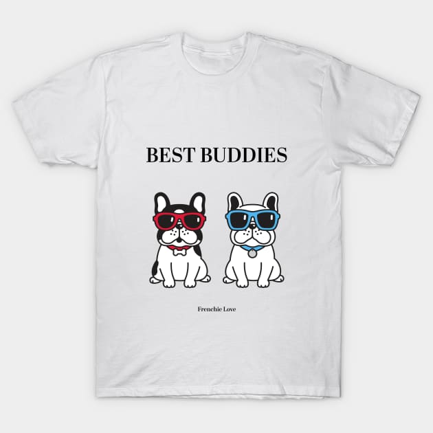 Best Buddies - Frenchie Love T-Shirt by Meine Zwergenkinder